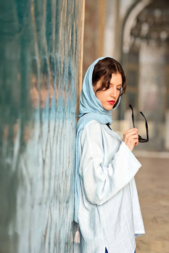 ست شومیز شلوار جنس ابرو باد