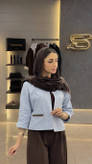 کراپکت لینن آبی آسمانی؛ ساده، شیک و متفاوت