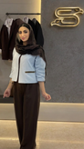 کراپکت لینن آبی آسمانی؛ ساده، شیک و متفاوت
